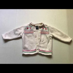 Oshkosh B’Gosh girls button up sweater.